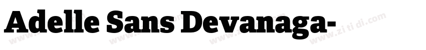 Adelle Sans Devanaga字体转换